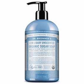 Dr Bronner's - Organic Sugar Soap BABY UNSCENTED
