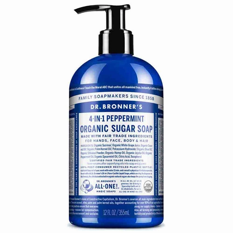 Dr Bronner's - Organic Sugar Soap PEPPERMINT