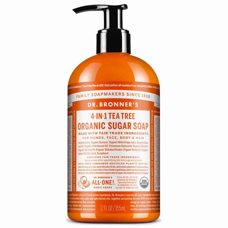 Dr Bronner's - Organic Sugar Soap TEA TREE