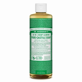 Dr. Bronner's Almond Organic Multi-Purpose Castile Liquid Soap 473ml