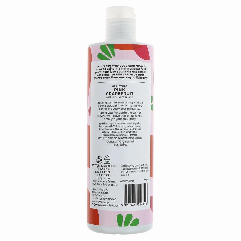 Dy074 A/native Bodywash Pink Grapefruit 400Ml