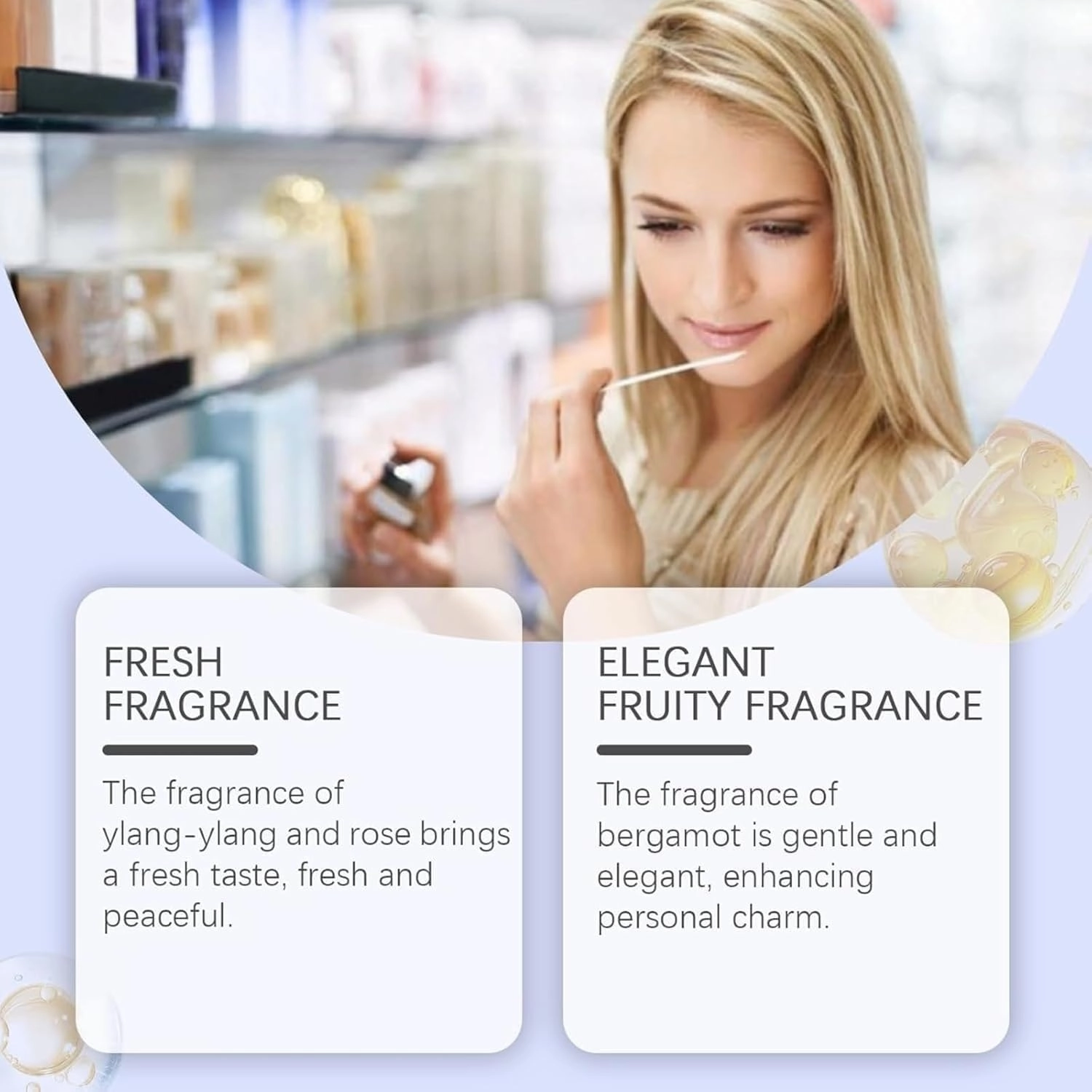 Ebyveen Baby Powder Perfume, Elyven Baby Powder Perfume, Elyven Fresh Scent Perfumes Fragrance Body, Floral & Creamy Aroma For Women & Men 35 Ml (C)