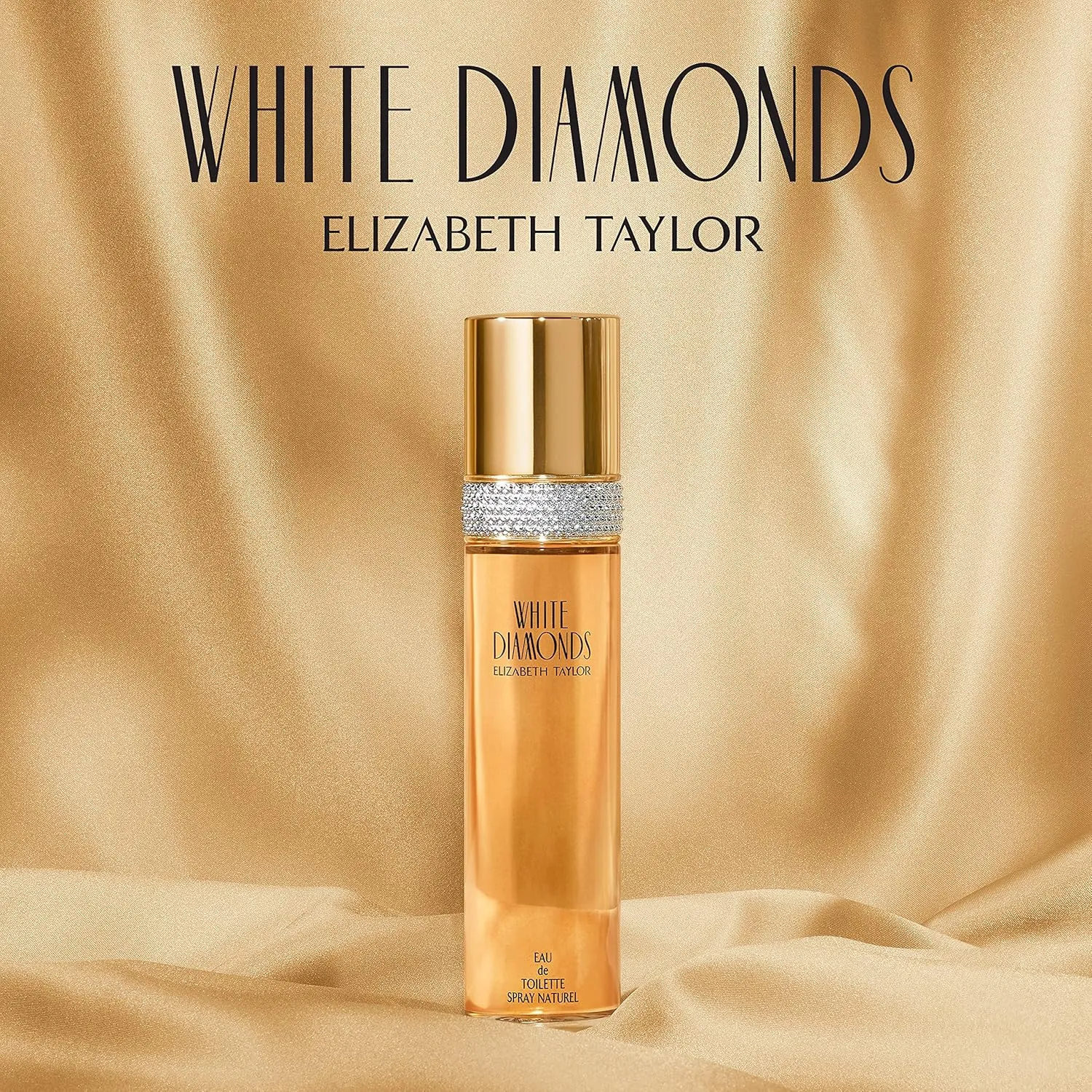 Elizabeth Taylor Body Powder for Women, Fragrance with Body Puff, White Diamonds, 2.6 Oz