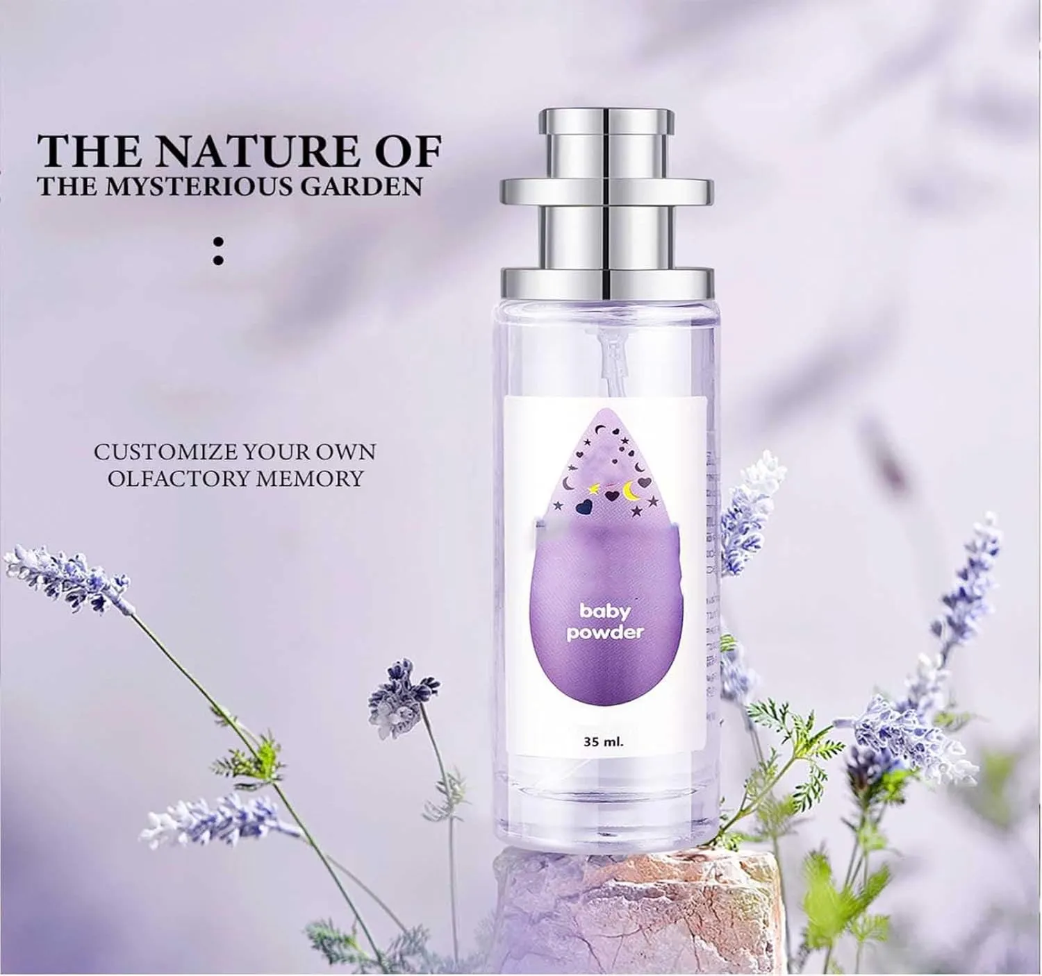 Elyven Baby Powder Perfume, Baby-Soft Perfume Spray, Powder Perfumes Spray, Long-Lasting Moisture & Fragrance, Floral And Creamy Aroma for Women & Men (pink)