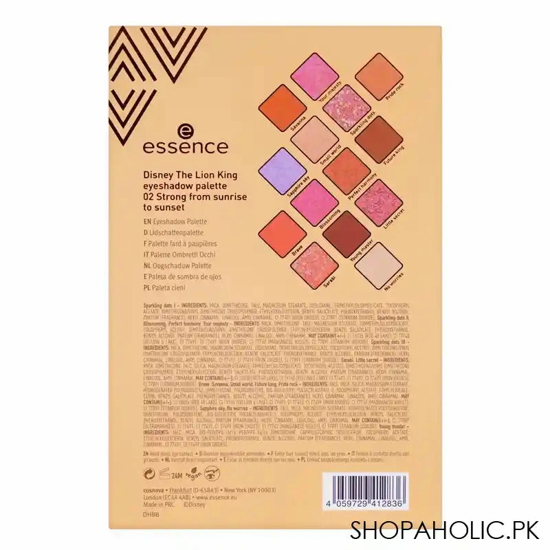 Essence Disney The Lion King Eyeshadow Palette, 14 Shades, 02 Strong From Sunrise To Sunset