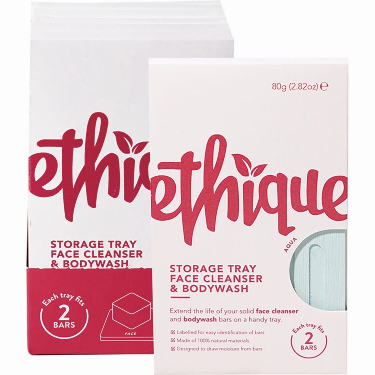 ETHIQUE Storage Tray Face Cleanser & Bodywash - Aqua (Pack of 1)