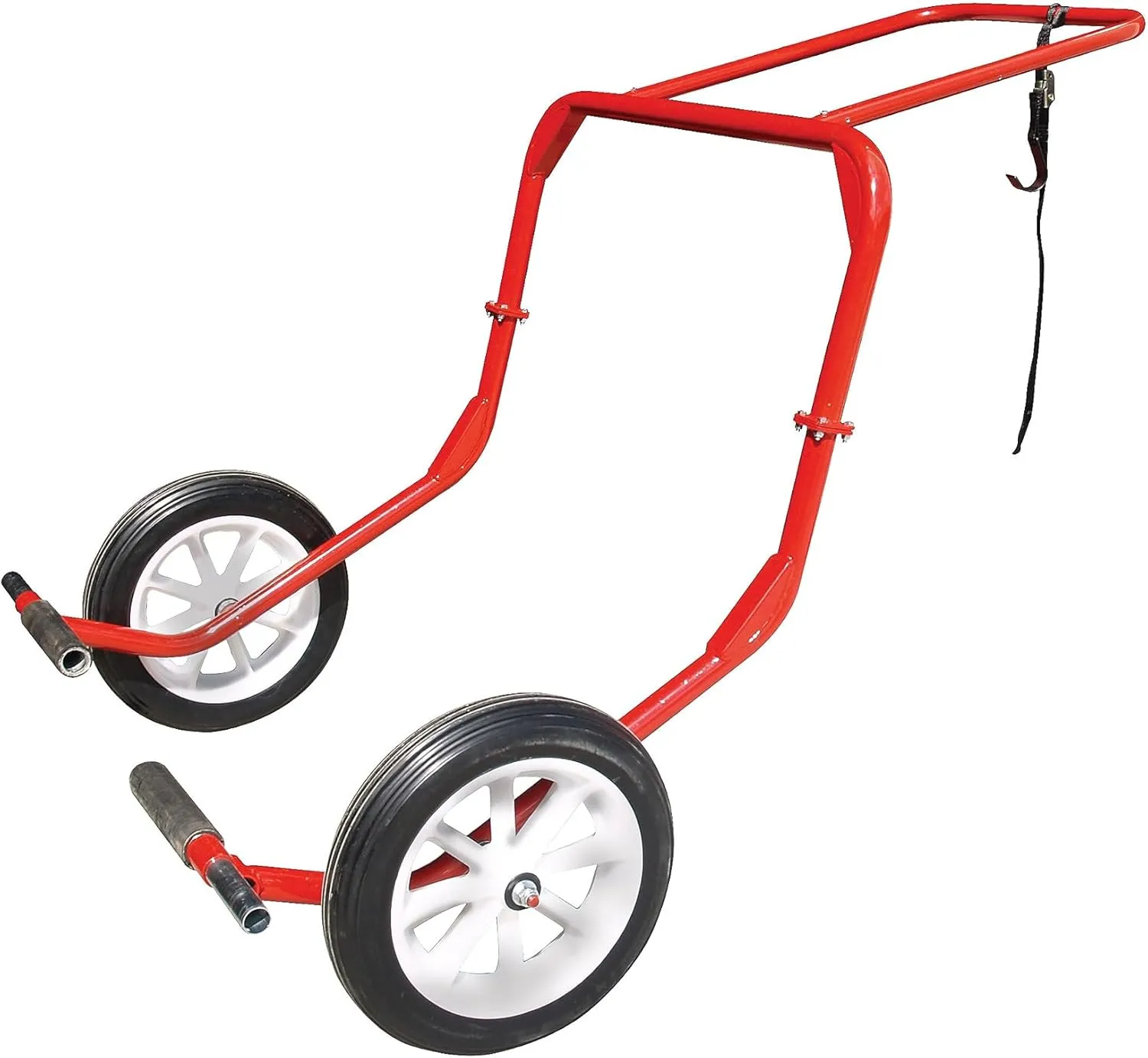 Extreme Max 5800.1049 Monster Snowmobile Dolly M2, Red - Extra Wide Snowmobile Lift with Adjustable Lift Bars, Heavy-Gauge Steel Construction