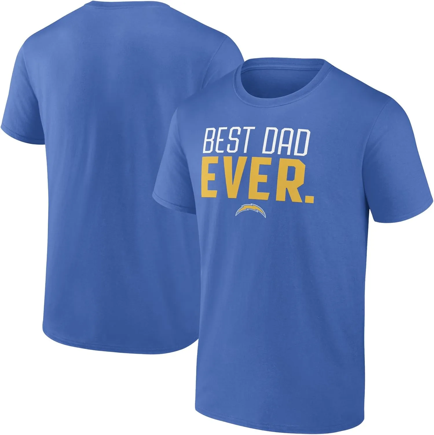 Fanatics Men's Powder Blue Los Angeles Chargers Best Dad Ever Team T-Shirt