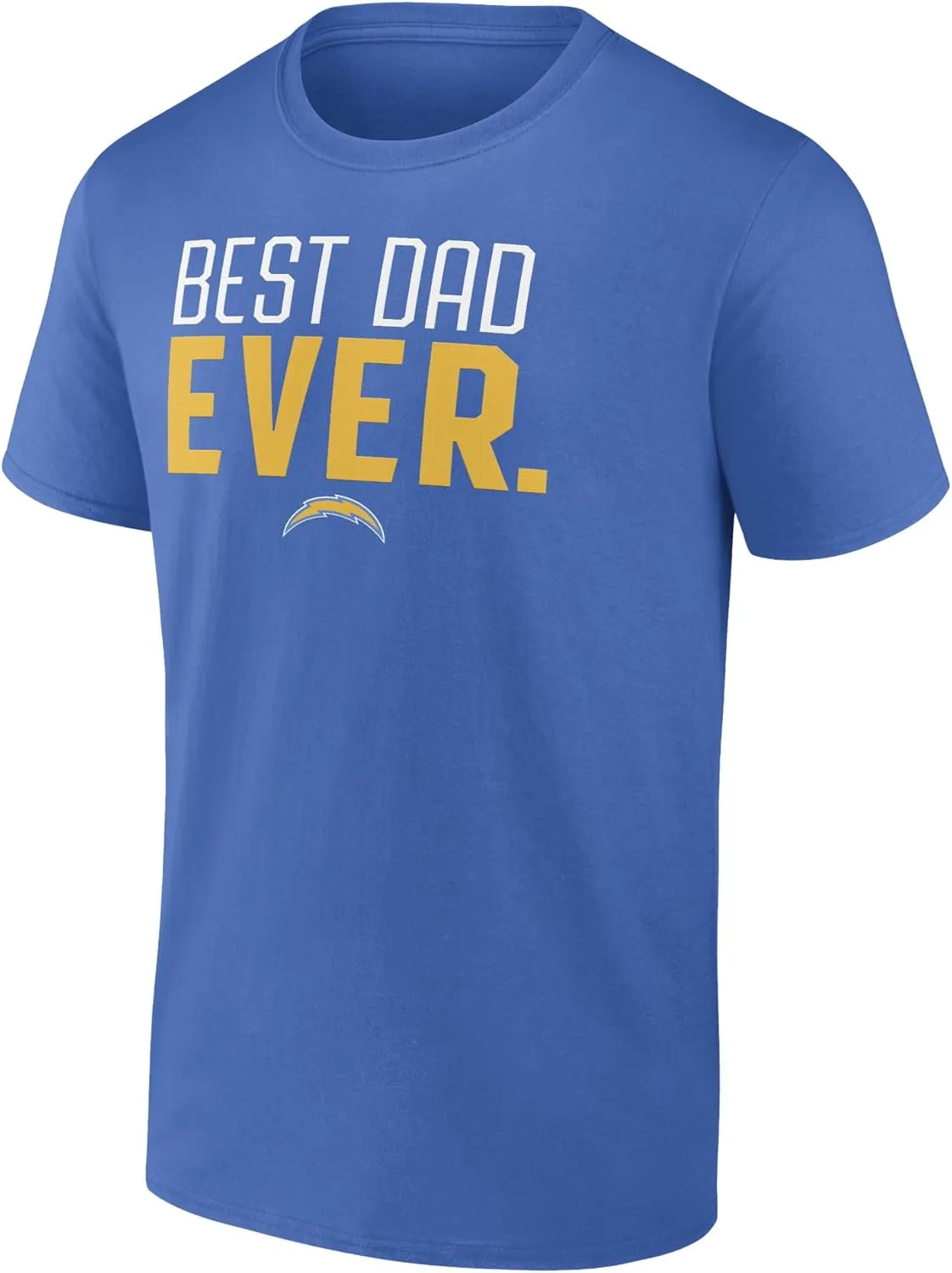 Fanatics Men's Powder Blue Los Angeles Chargers Best Dad Ever Team T-Shirt