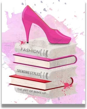 Fashion High Heels Wall Art Decor for Women and Girls - Fashion Wall Decor for Vanity or Closet - Closet Wall Art - Fashion Design Glamour Wall Art For Women, Teens, Girls - 11x14 unframed print
