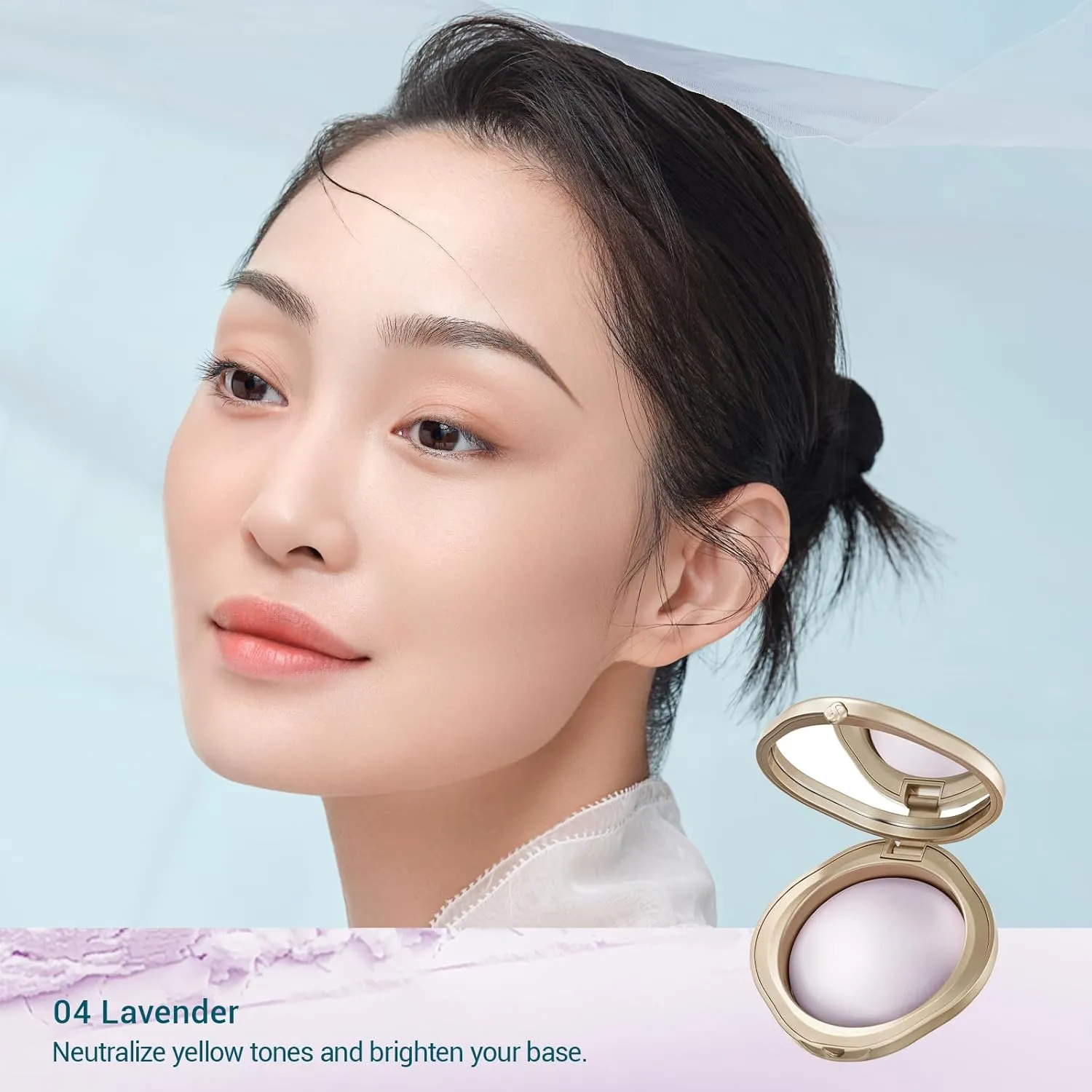 FLORASIS Flawless Jade Breathable Pressed Powder (Nomadic Glam) (04 Lavender)