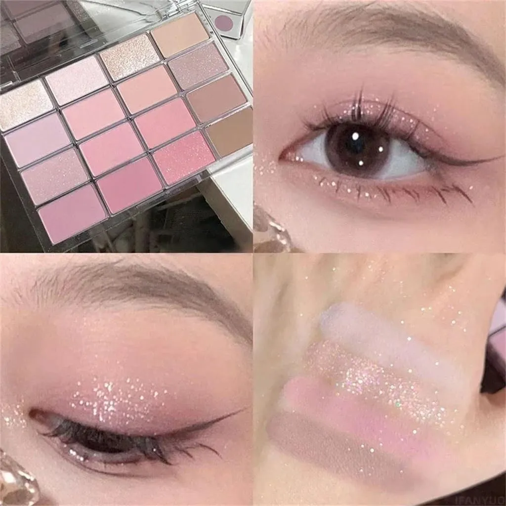 FMURY 16 Color Eye Shadow Palette Pearl Gloss Eye Shadow Shiny Eye Shadow Eye Makeup