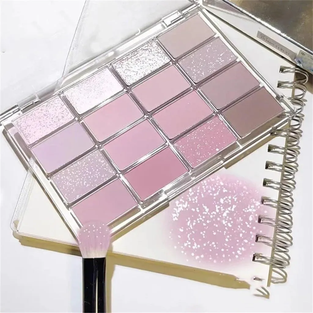 FMURY 16 Color Eye Shadow Palette Pearl Gloss Eye Shadow Shiny Eye Shadow Eye Makeup