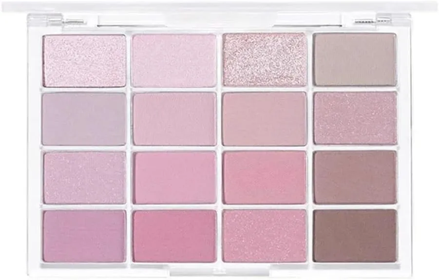 FMURY 16 Color Eye Shadow Palette Pearl Gloss Eye Shadow Shiny Eye Shadow Eye Makeup
