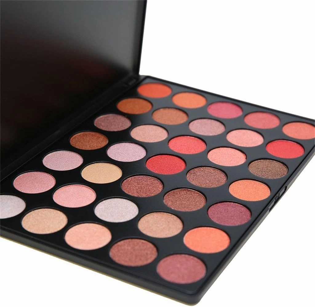 FMURY 35 Color Pearl Eye Shadow Plate Warm Color Glitter Powder Eye Shadow Makeup Plate Daily Lasting