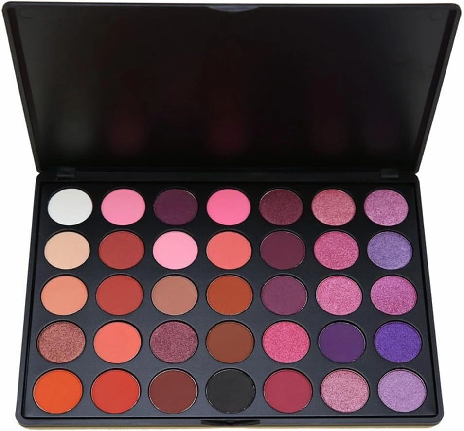 FMURY 35 Color Smoked Eye Shadow Warm Color Pearlescent Matte Eye Shadow Plate Makeup