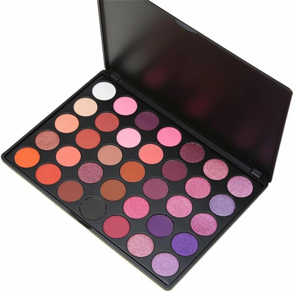 FMURY 35 Color Smoked Eye Shadow Warm Color Pearlescent Matte Eye Shadow Plate Makeup
