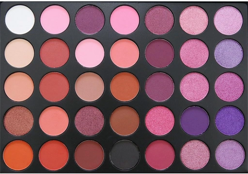 FMURY 35 Color Smoked Eye Shadow Warm Color Pearlescent Matte Eye Shadow Plate Makeup