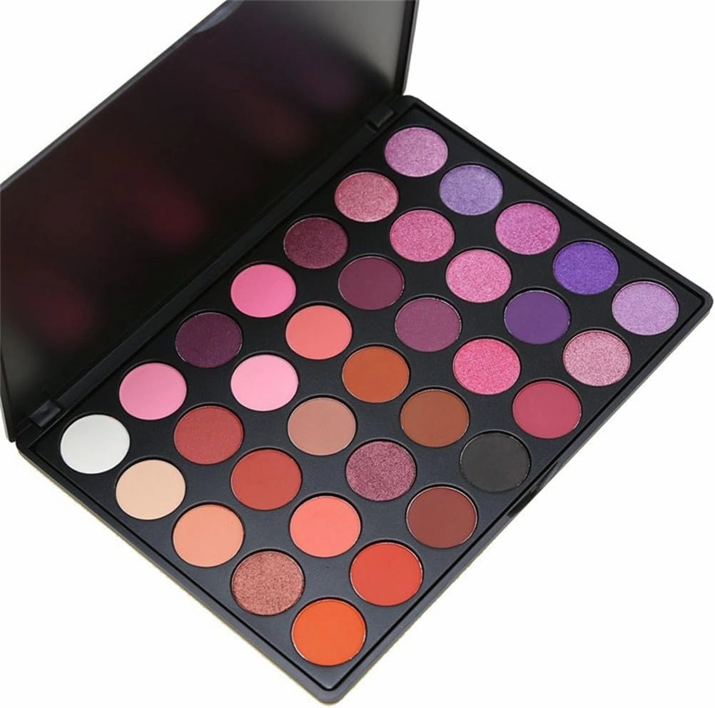 FMURY 35 Color Smoked Eye Shadow Warm Color Pearlescent Matte Eye Shadow Plate Makeup