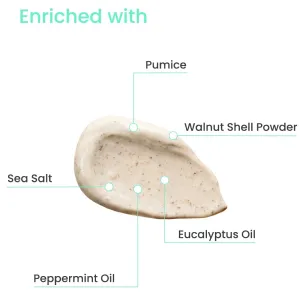 Foot Scrub with Pumice & Sea Salt | Relaxes Feet, Smoothens Rough Skin, Lightens Tan | Unisex - 100g