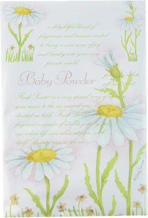 Fresh Scents Scented Sachets - Baby Powder, Lot of 6