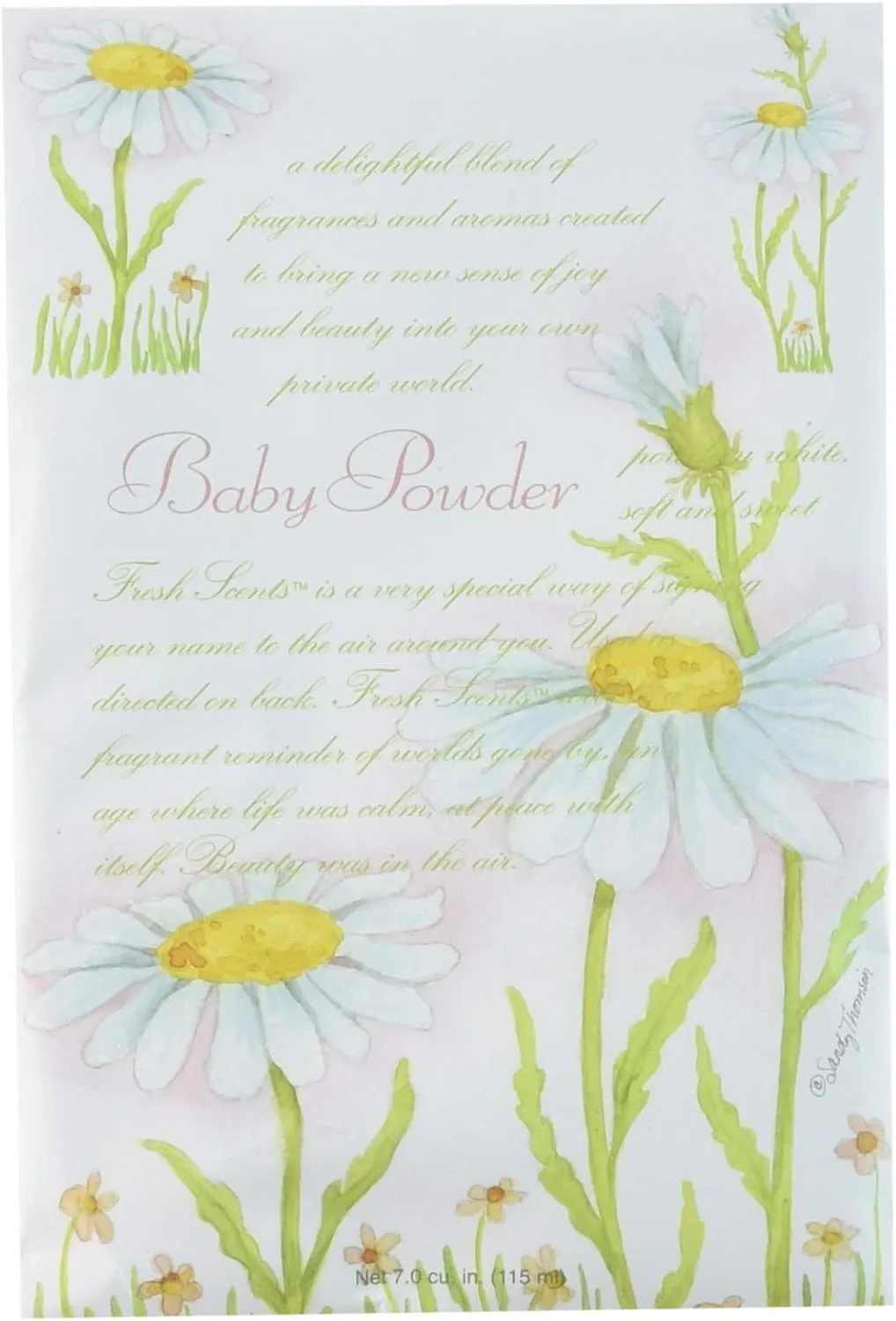 Fresh Scents Scented Sachets - Baby Powder, Lot of 6