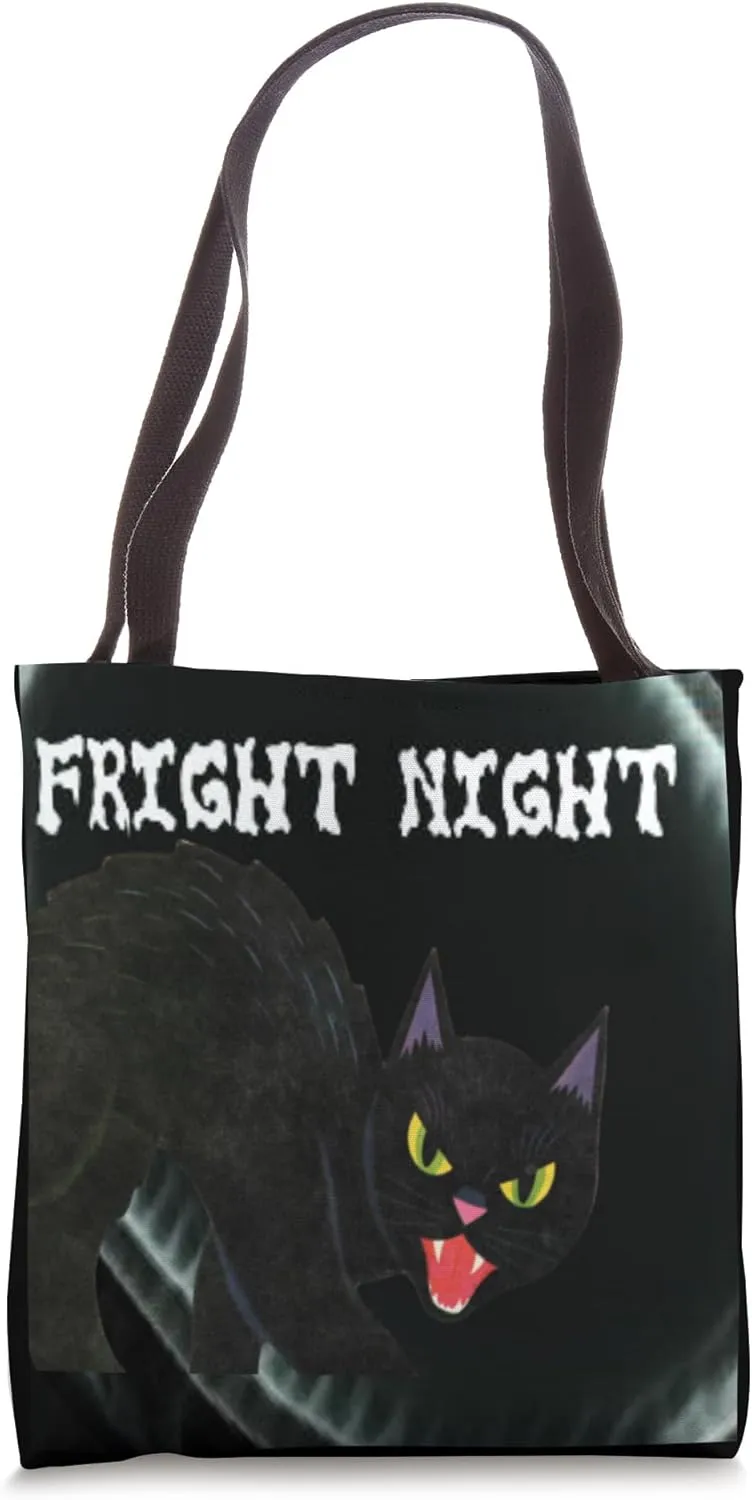 Fright Night Black Cat Tote Bag