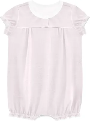 FRODOTGV Lavender Blush Toddler Girls Infant Bubble Romper Ruffle Sleeve Casual Summer Jumpsuit Cotton Bodysuit Tops 3M