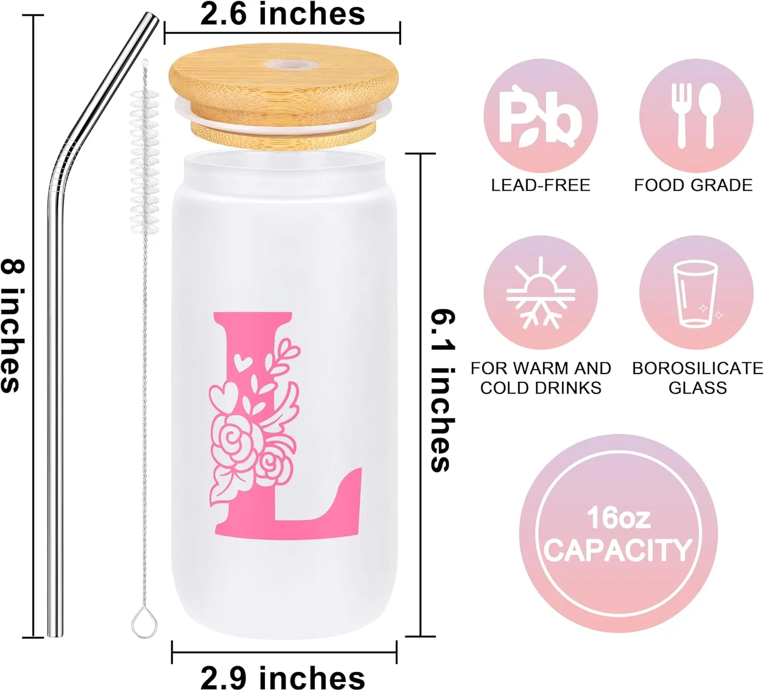 Gifts for Women Teen Girls, Teen Girl Gifts Trendy Stuff 10 11 12 13 14 15 16 17 18 Year Old Girl Christmas Birthday Gifts Tween Girl Gift Set for Her Friend Sister Girlfriend Daughter Pink Initial L