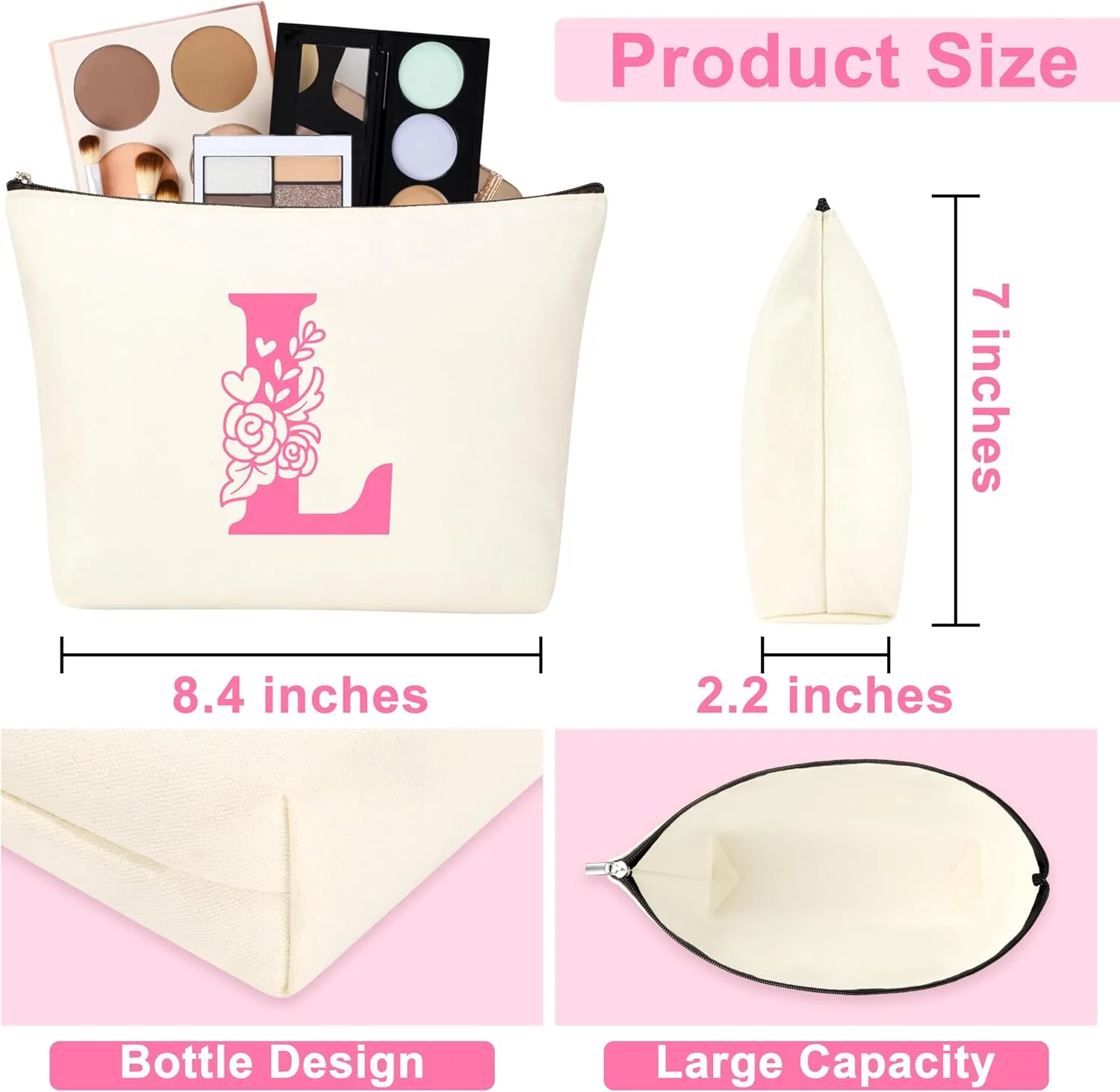 Gifts for Women Teen Girls, Teen Girl Gifts Trendy Stuff 10 11 12 13 14 15 16 17 18 Year Old Girl Christmas Birthday Gifts Tween Girl Gift Set for Her Friend Sister Girlfriend Daughter Pink Initial L