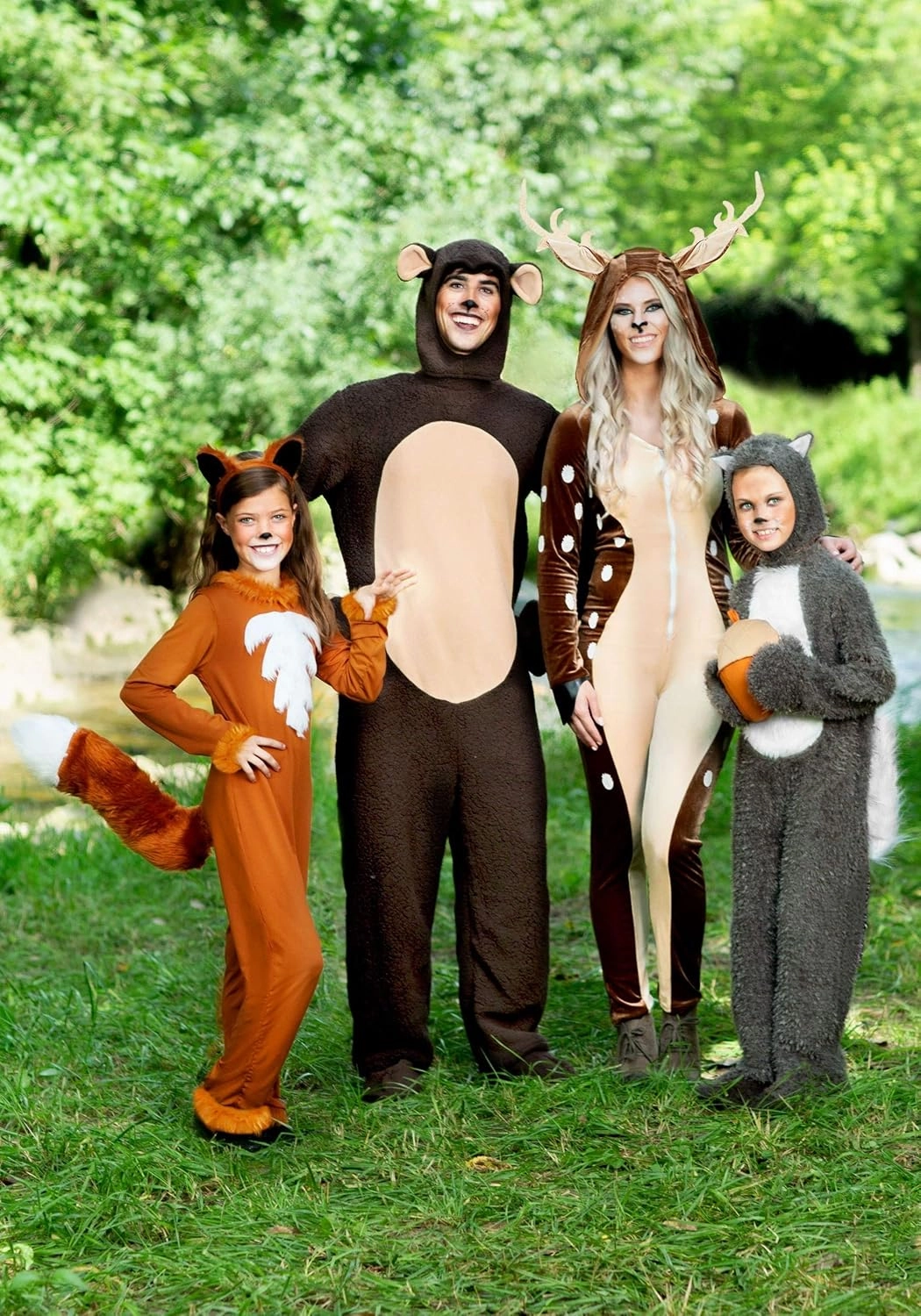 Girls Sly Fox Costume with Headband - Kids Woodland Animal Jumpsuit - Child Animal Halloween Costume