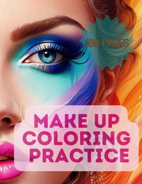Glamour Faces: 188 Pages of Realistic Women’s Faces for Makeup Practice - Perfect Colouring Book for Girls Aged 8-14 Paperback – May 25, 2024
