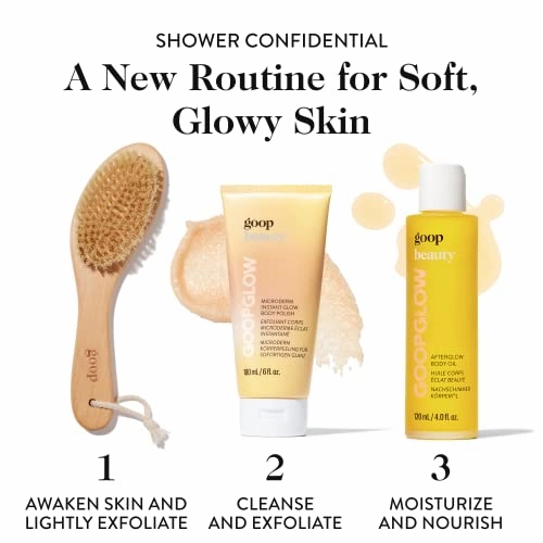 goop Beauty Microderm Body Polish | Exfoliating Body Scrub & Foaming Cleanser for Glowing Skin | Exfoliating Salts and Kakadu Plum Seed Oil for Skin Hydration | Inspired by Microdermabrasion | 6 fl oz