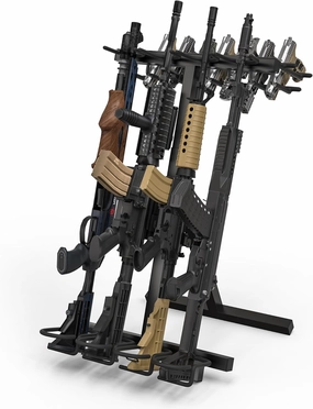 Gun Rack, Portable Folding Rifle Rack Stand, Freestanding Indoor Gun Racks, Outdoor Gun Rack Stand for Shooting & Hunting Range