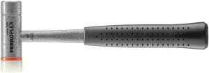 Halder FerroPlex Combination Hammer, 2-in-1 Hammer, Locksmiths' Hammer and Soft-Face Mallet, Hard Nylon Insert, Break-Proof Steel Tube, Non-Slip Rubber Grip, 1.3 lbs.