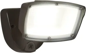 HALO FSL Single Head Outdoor Integrated LED Flood Light Selectable Color Temperature Bronze