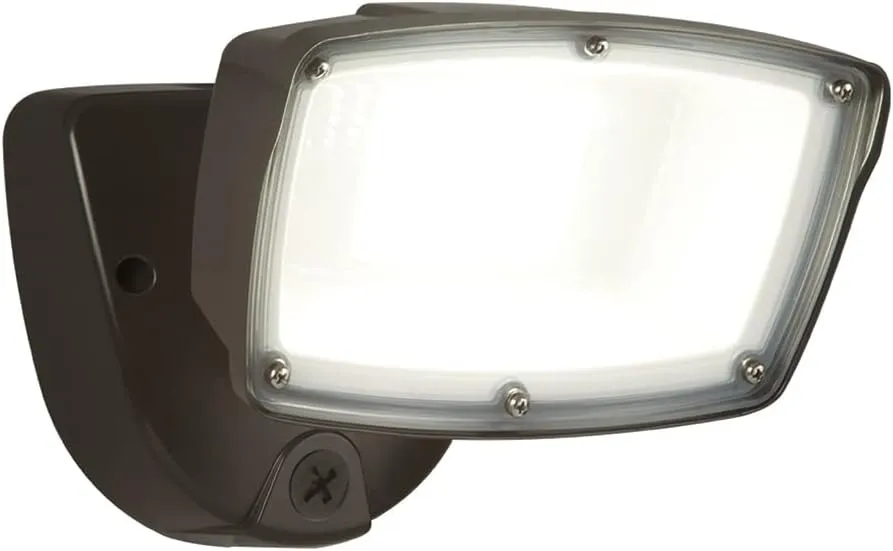 HALO FSL Single Head Outdoor Integrated LED Flood Light Selectable Color Temperature Bronze