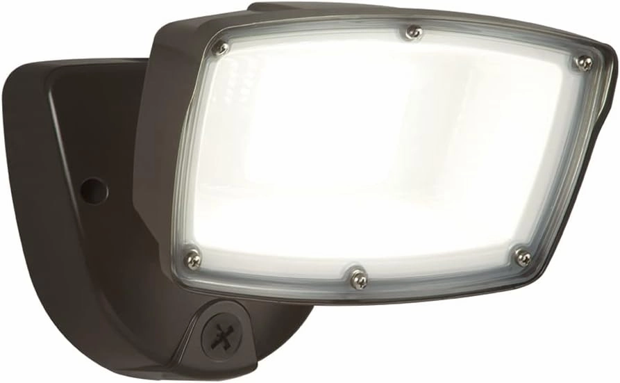 HALO FSL Single Head Outdoor Integrated LED Flood Light Selectable Color Temperature Bronze