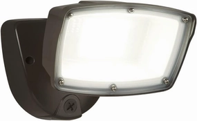 HALO FSL Single Head Outdoor Integrated LED Flood Light Selectable Color Temperature Bronze