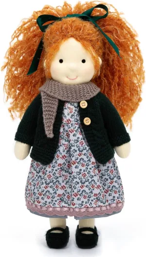 Handmade Waldorf Doll- Diana 12", Soft Girl Rag Doll with Cute Stuffed Plush, Ideal First Doll for Babies & Toddlers