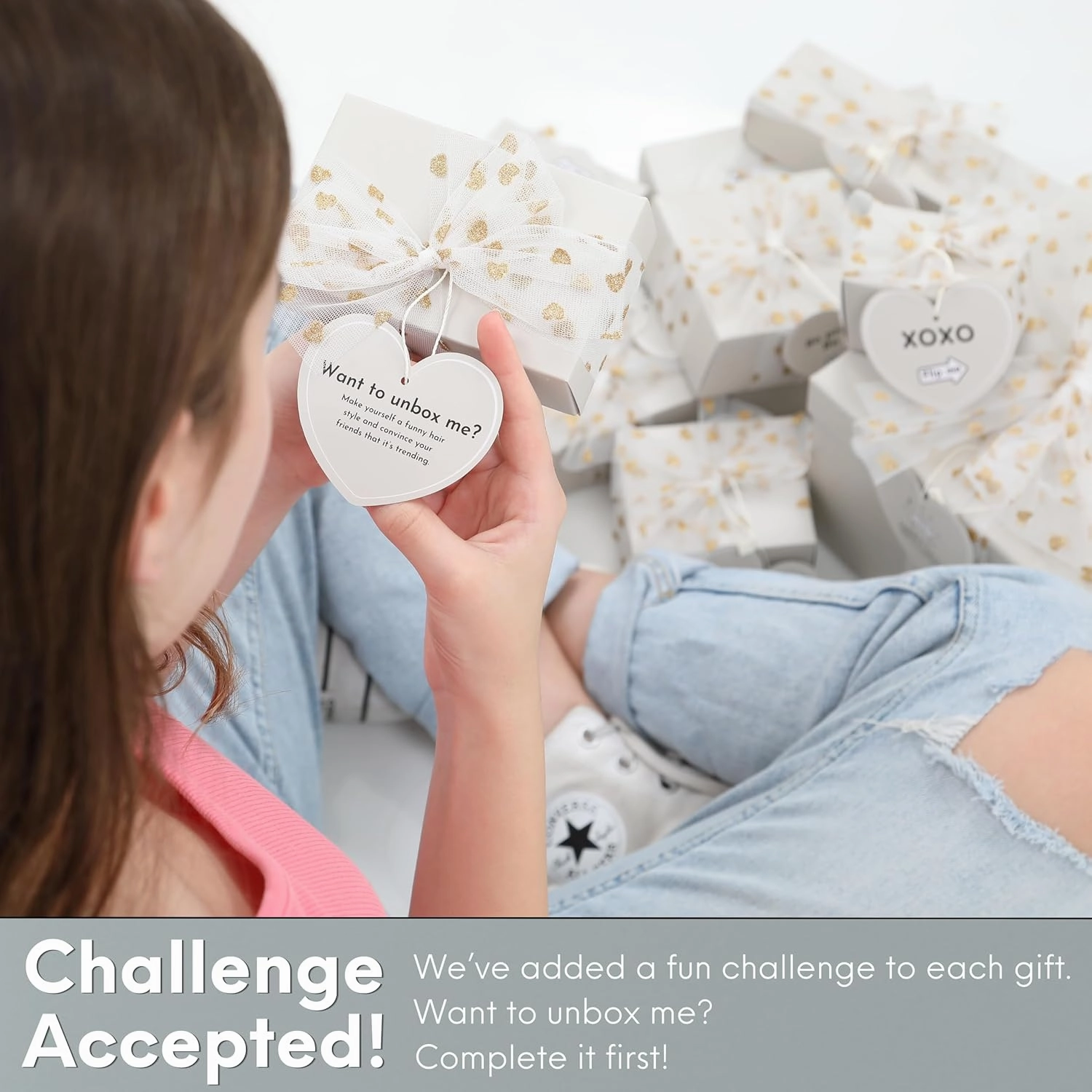 HAPPY LOLLI Gift Basket for Tween & Teen Girls – 8 Trendy Gifts with Tasks & Empowering Cards – Great for Birthdays.