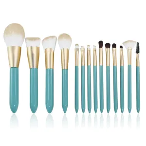 HBJWOV Makeup brush set 14 pieces full set of powder eye shadow beauty tools