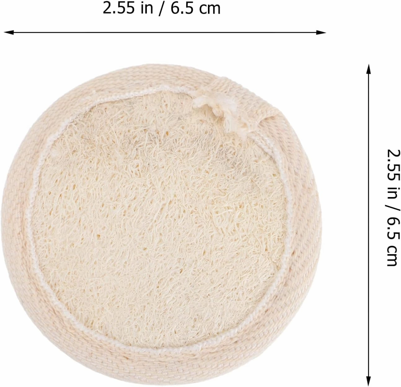 Healifty 3sets Loofah Facial Cleaning Pads Soft Exfoliating Cleansing for Women Natural Skin-Friendly Design for Deep Cleaning and Smooth Skin for Showers and Baths