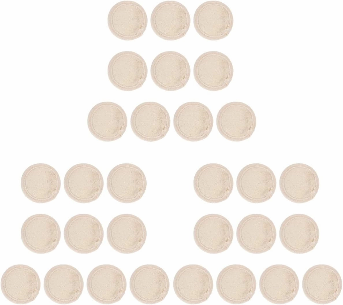 Healifty 3sets Loofah Facial Cleaning Pads Soft Exfoliating Cleansing for Women Natural Skin-Friendly Design for Deep Cleaning and Smooth Skin for Showers and Baths