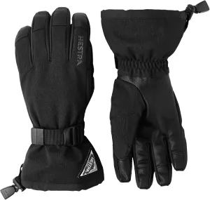 Hestra Unisex Powder Gauntlet Glove, Leather Windproof Insulated Glove for Alpine Ski, Everyday Winter Wear for Men & Women