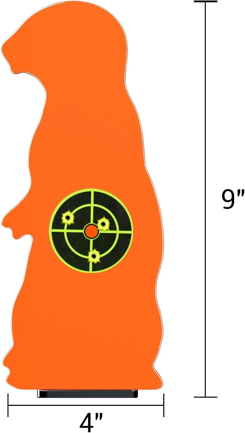 Highwild Resetting Target, Rated for .22 Rimfire - Large Size and 2.5 Inch Shooting Targets | Pop-Up Steel Prairie Dog