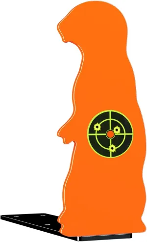 Highwild Resetting Target, Rated for .22 Rimfire - Large Size and 2.5 Inch Shooting Targets | Pop-Up Steel Prairie Dog