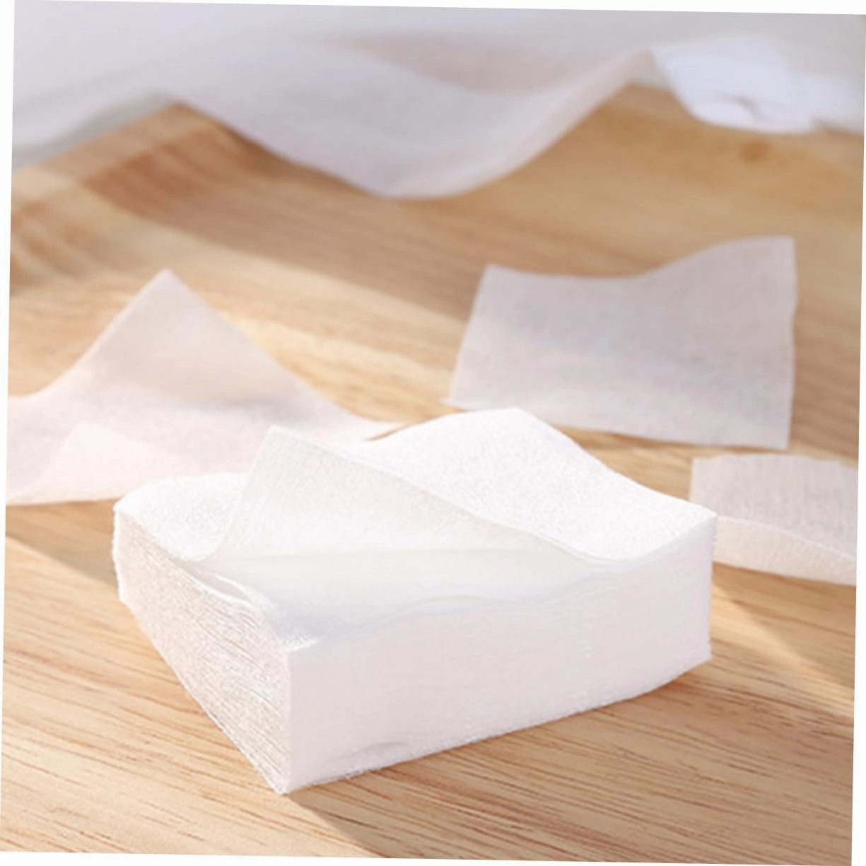 Housoutil 3000pcs Ultra-Thin Makeup Cotton Pads Soft Disposable Facial Remover Cotton for Makeup Removal Skin Care Lightweight for Home Salon Use
