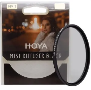 Hoya 77mm Mist Filter Black Diffuser No. 1 - Black Mist Filter for Camera Lenses - Soft Diffusion Effect for Portrait Photography & Cinematic Look, Reduces Contrast & Softens Wrinkles