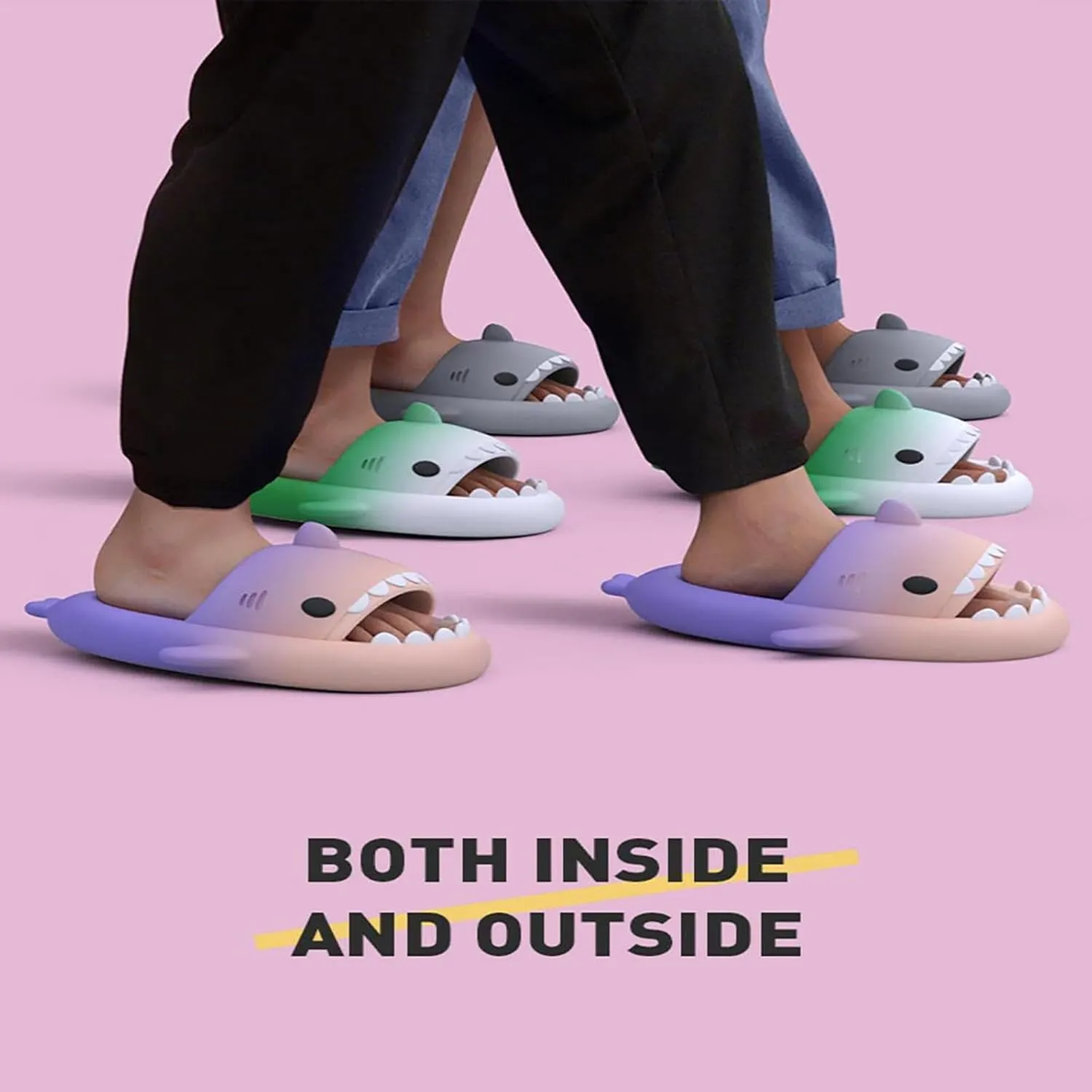 Hrtesus Sharklas Originales Kids, Sharklas Originales Para Niños, Kids Shark Slides, Shark Slippers for Boys Girls, Soft, Non-Slip